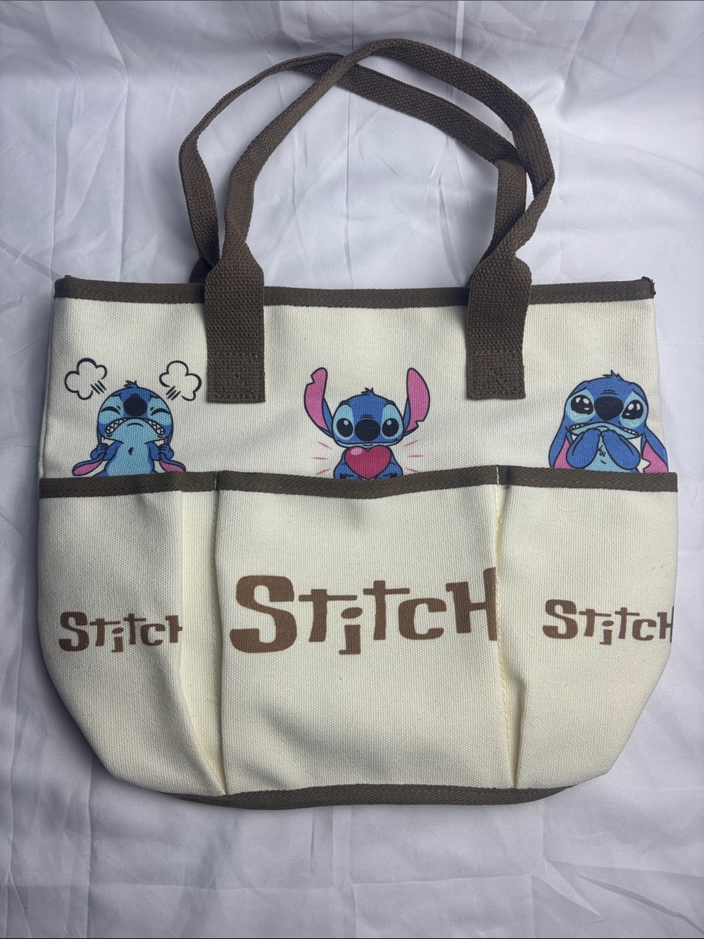 BNIP Stitch Canvas Bag 11x14x7”